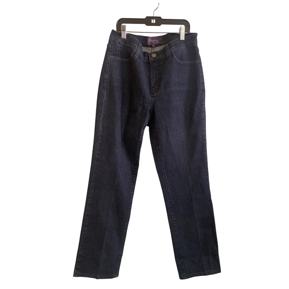 NYDJ Not Your Daughters Jeans Straight Leg Dark Wash Indigo Denim Size 4